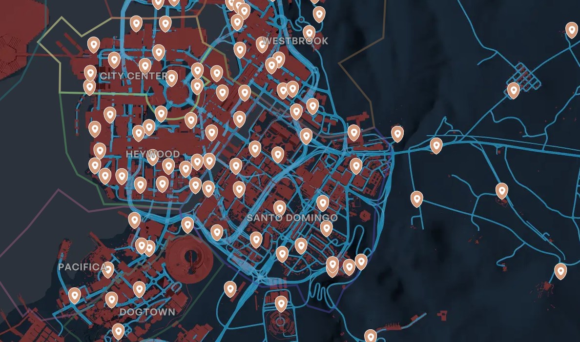 Where to Find All Fast Travel Points in Cyberpunk 2077