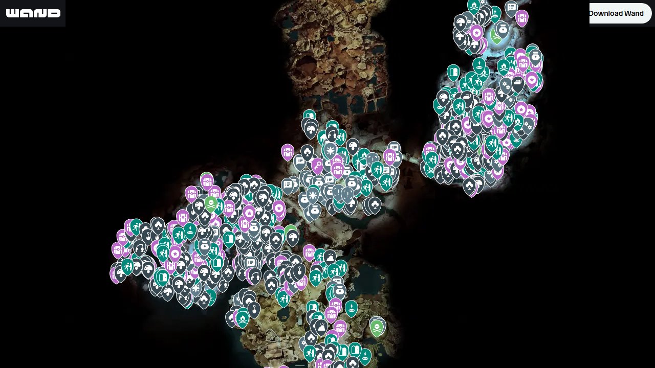 No Rest For The Wicked interactive map screenshot