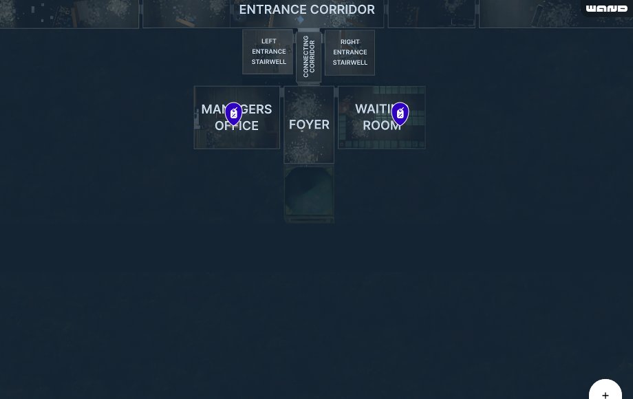 Phasmophobia interactive map filtered to show only Special markers