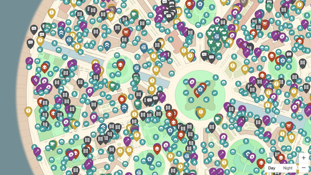 Pokemon Legends Z A interactive map screenshot