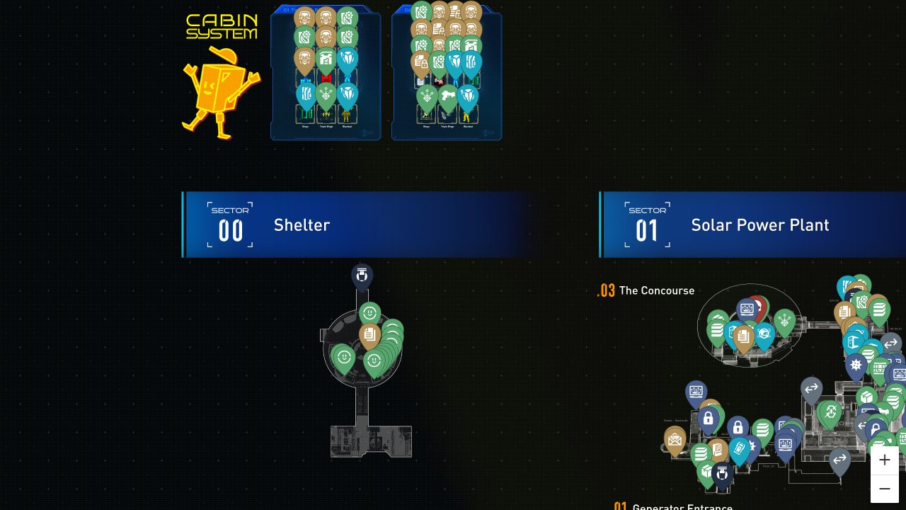 Pragmata interactive map screenshot