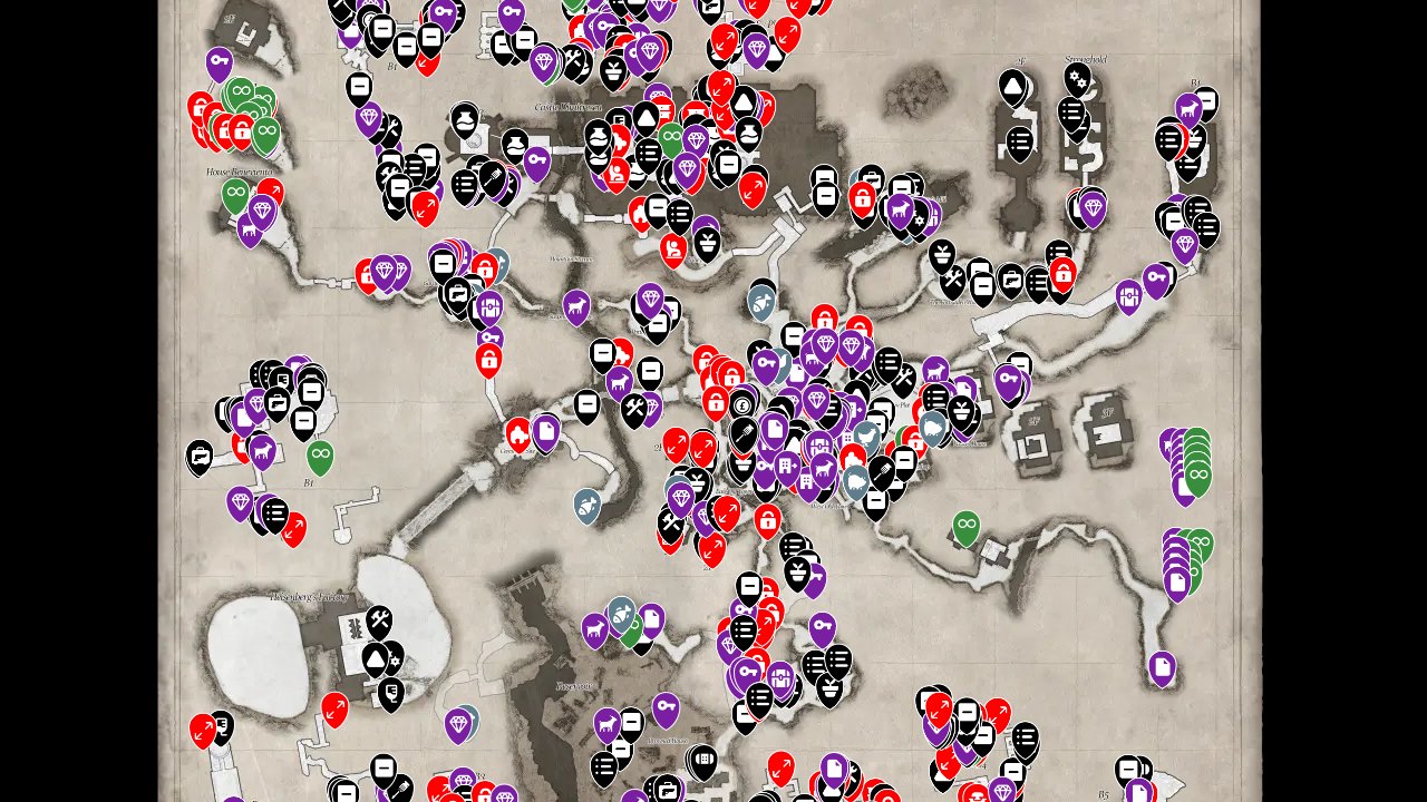 Resident Evil Village interactive map screenshot