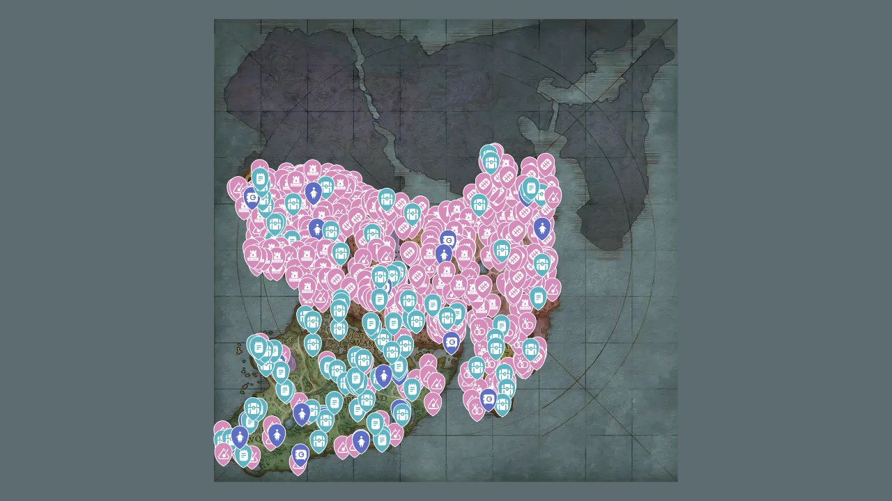 Runescape Dragonwilds interactive map screenshot