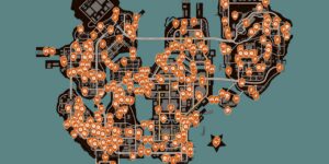 Saints Row The Third Remastered interactive map filtered to show only Challenges markers