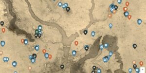 Sand Land interactive map screenshot