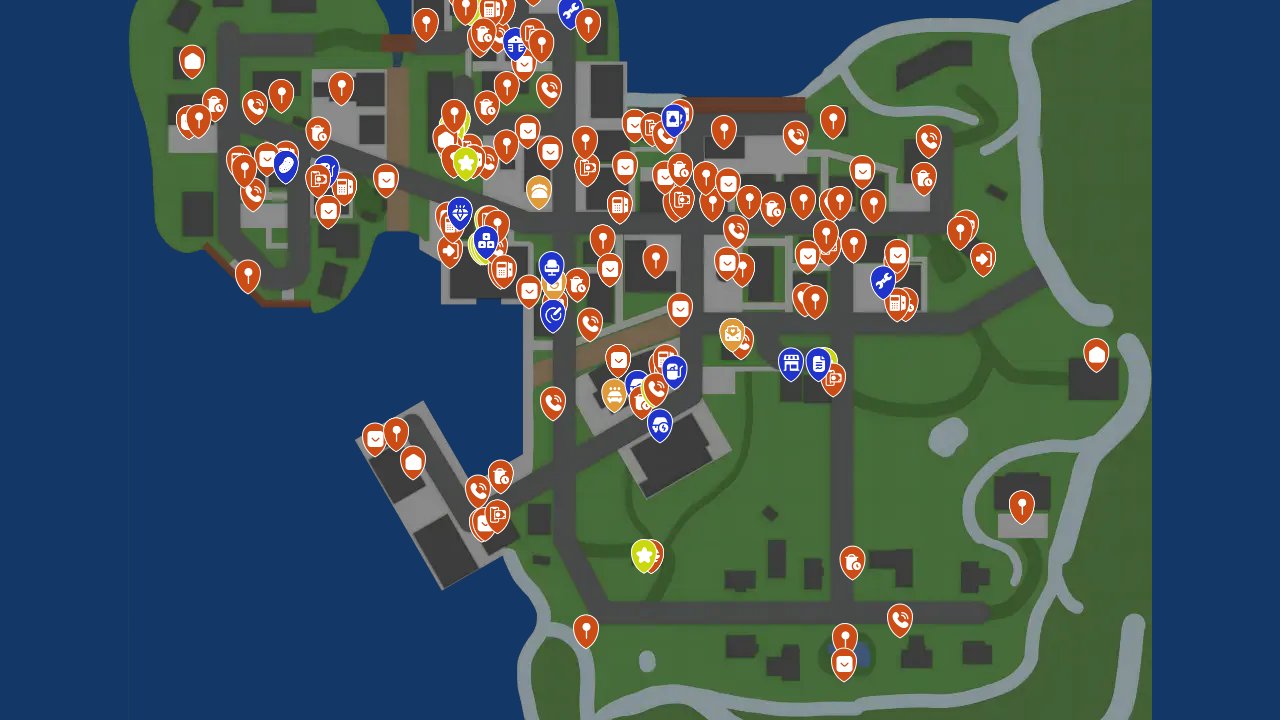 Schedule I interactive map screenshot