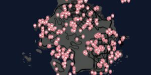 Sleeping Dogs Definitive Edition interactive map filtered to show only Collectibles markers