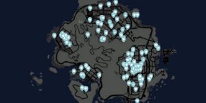 Sleeping Dogs Definitive Edition interactive map filtered to show only Shops markers