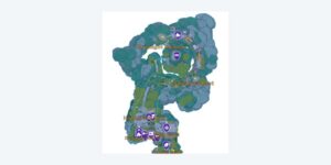 Starsand Island interactive map filtered to show only Interactables markers