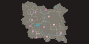 State Of Decay 2 Juggernaut Edition interactive map filtered to show only Weapon Cases markers