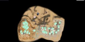 Subnautica 2 interactive map filtered to show only Equipment markers