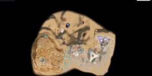 Subnautica 2 interactive map filtered to show only Mineralized Clinker markers