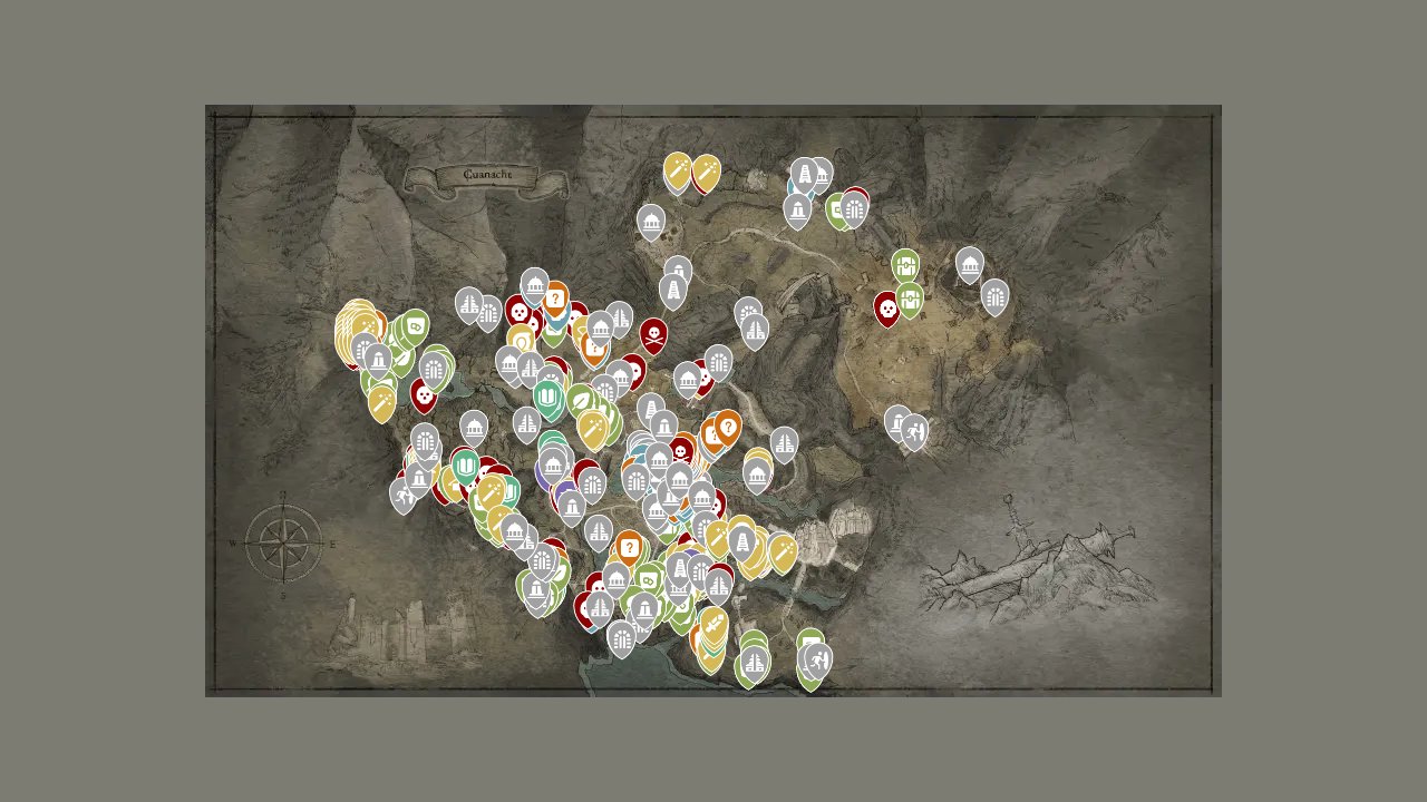 Tainted Grail The Fall Of Avalon interactive map screenshot