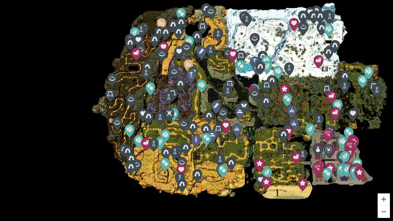 The Adventures Of Elliot interactive map screenshot