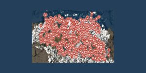 The Elder Scrolls V Skyrim Special Edition interactive map filtered to show only Enemy markers
