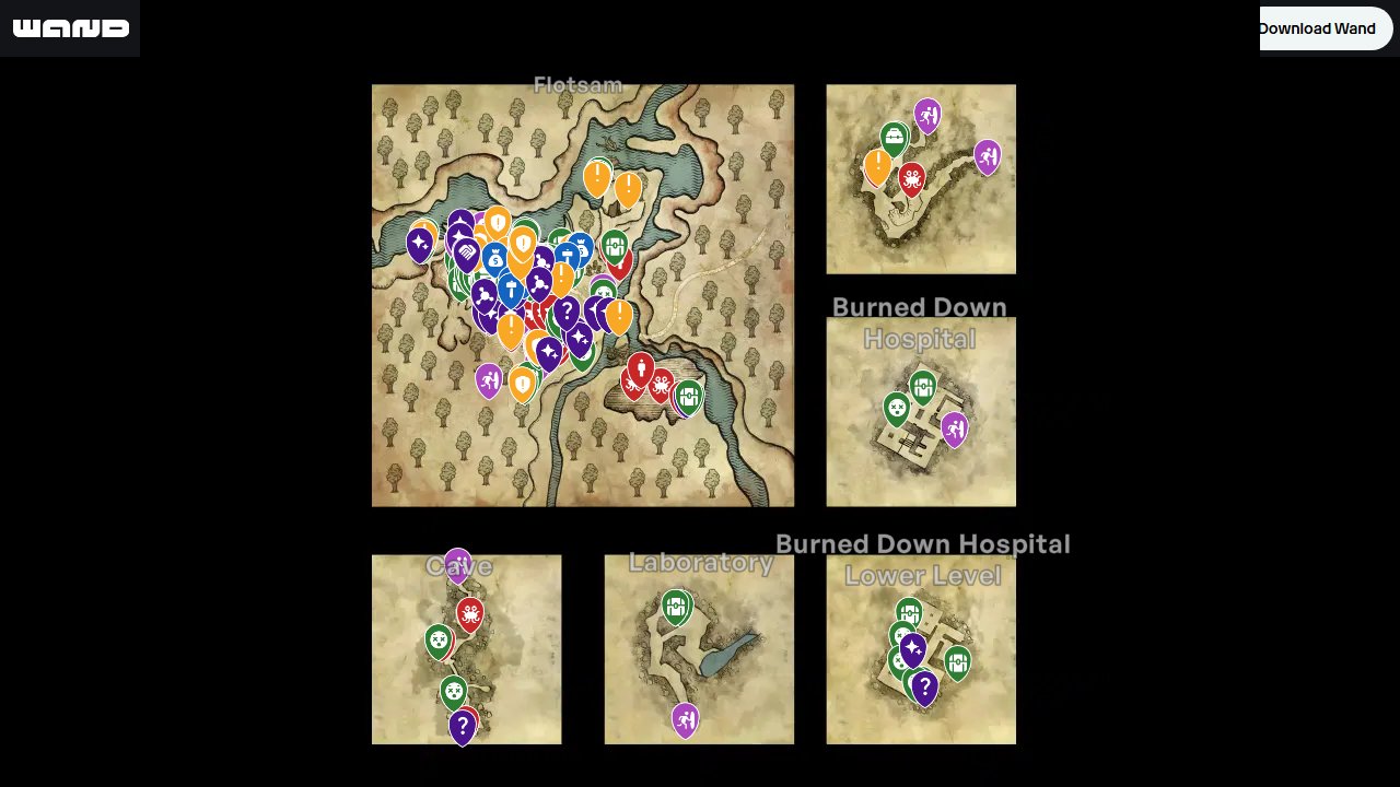 The Witcher 2 Assassins Of Kings interactive map screenshot