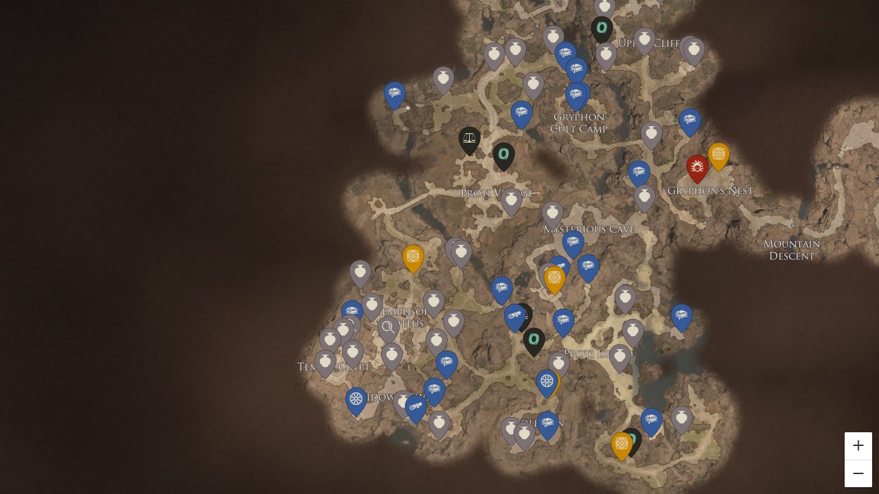 Titan Quest 2 interactive map screenshot