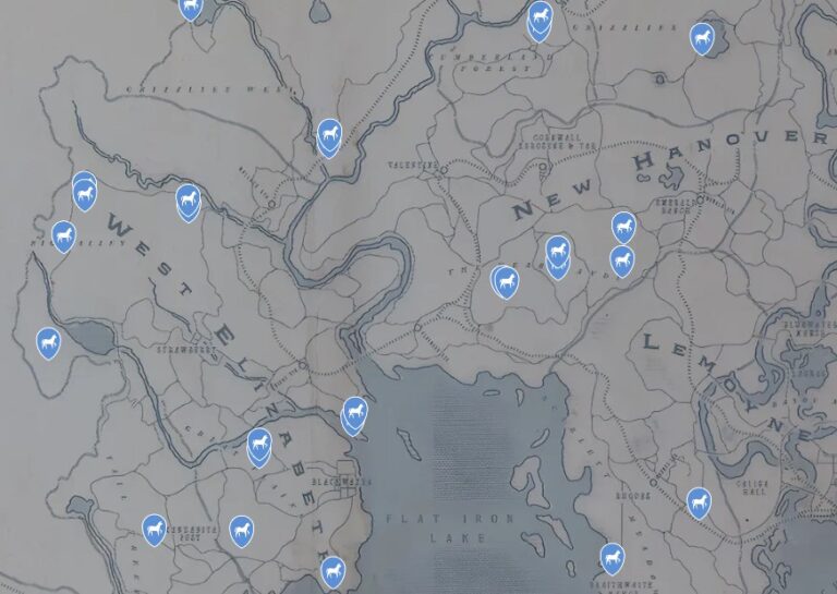 Red Dead Redemption 2 Wild Horses Map