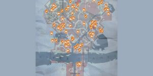 Vampyr interactive map filtered to show only Collectibles markers
