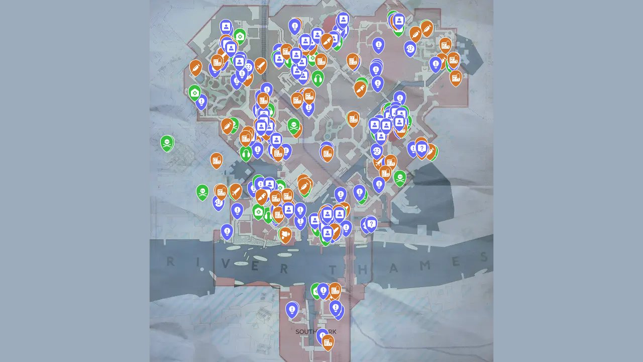 Vampyr interactive map screenshot