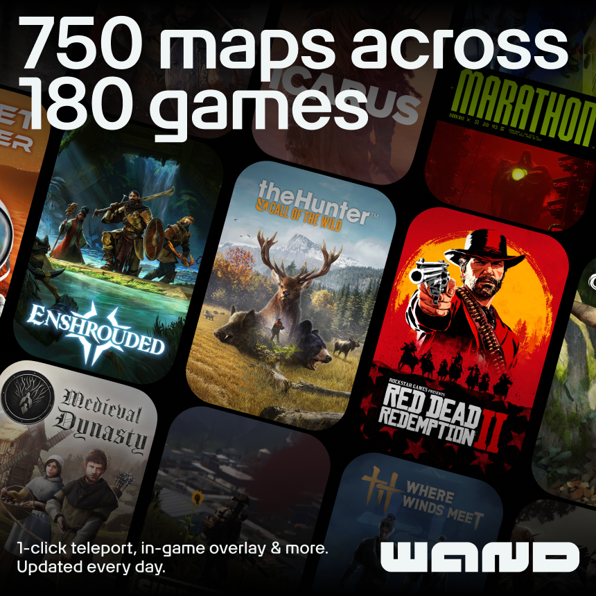 Explore interactive game maps on Wand
