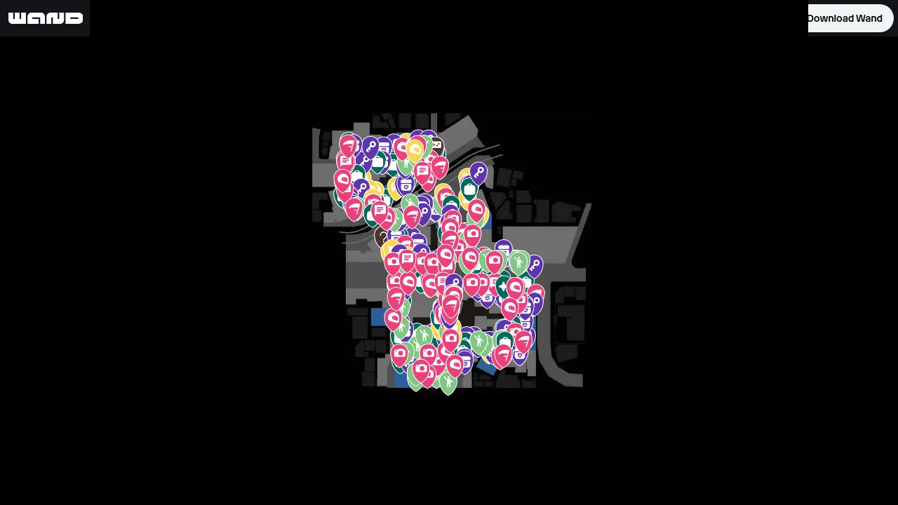 Yakuza Kiwami 3 Dark Ties interactive map screenshot