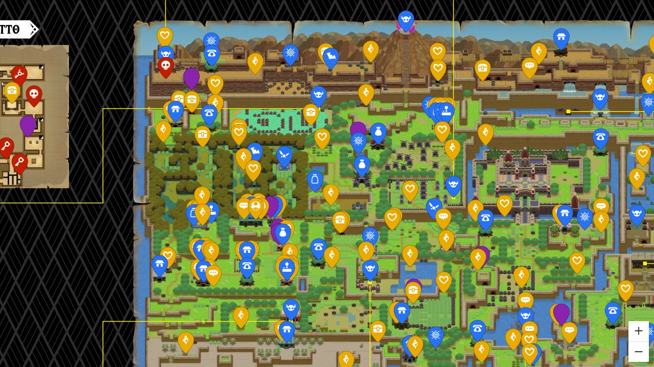 Zelda Links Awakening interactive map screenshot