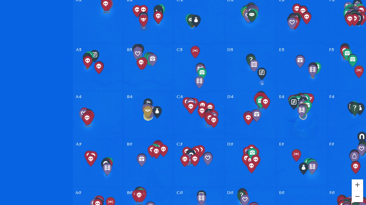 Zelda Wind Waker interactive map screenshot